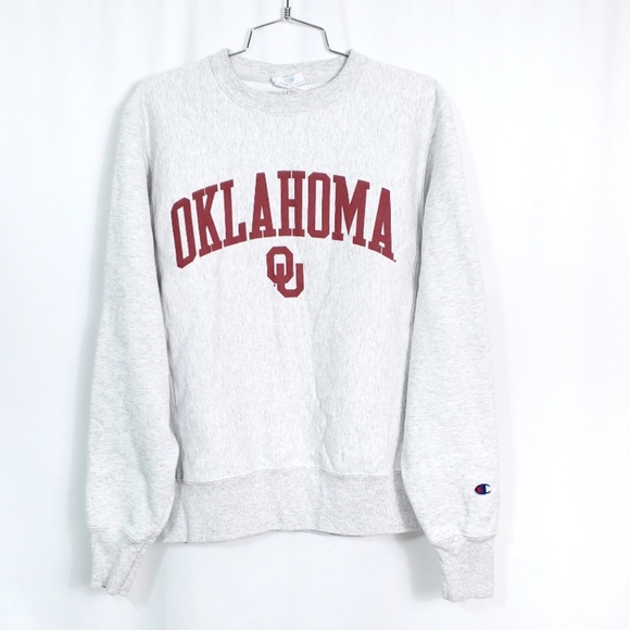 Champion Other - Oklahoma Champion Heather Grey Fleece Pullover